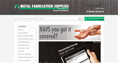 Desktop Screenshot of metalfabsupplies.co.uk